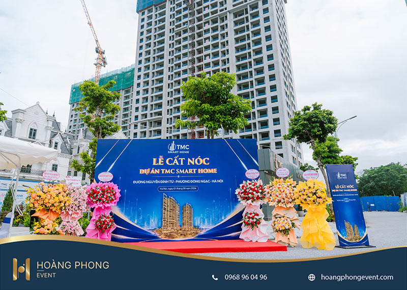 dịch vụ tổ chức sự kiện cất nóc
