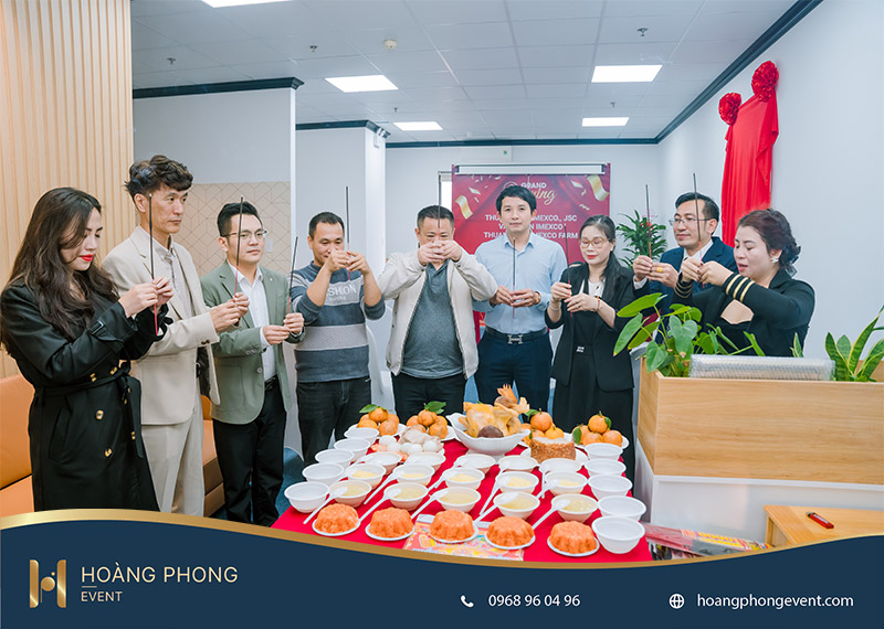 Lễ cúng khai trương nhà xưởng đơn giản