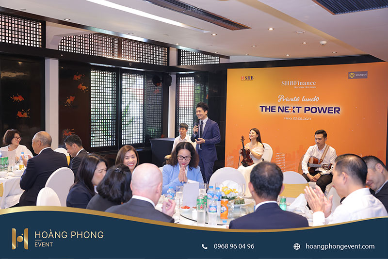 tổ chức sự kiện next power shb finance trọn gói thiết bị