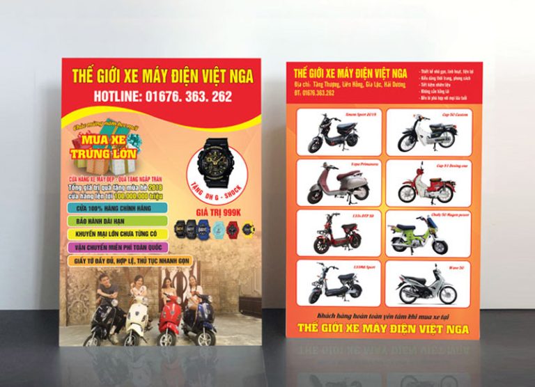 Top 20+ Mẫu Tờ Rơi Khai Trương Ấn Tượng | Hoàng Phong Event