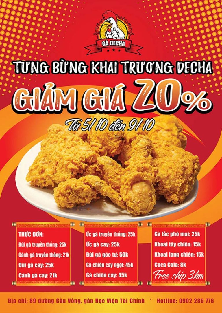 Top 20+ Mẫu Tờ Rơi Khai Trương Ấn Tượng | Hoàng Phong Event