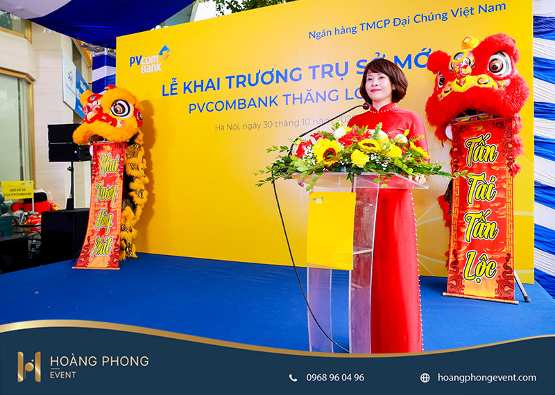 tổ chức lễ khai trương phòng giao dịch ngân hàng