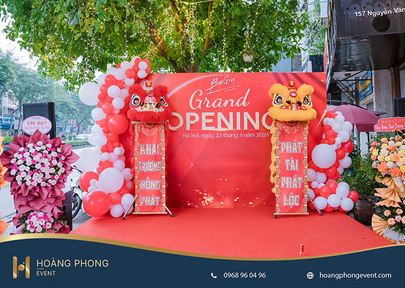 kích thước backdrop khai trương chuẩn