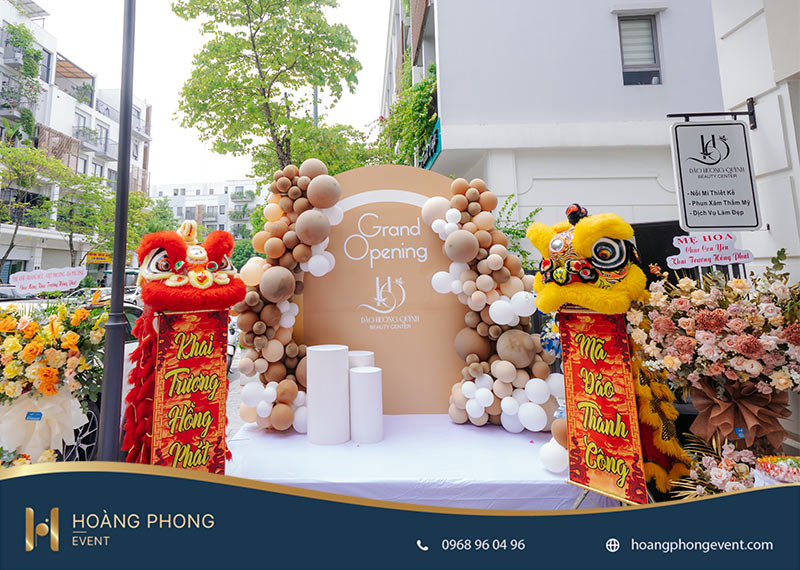 phông nền khai trương ấn tượng