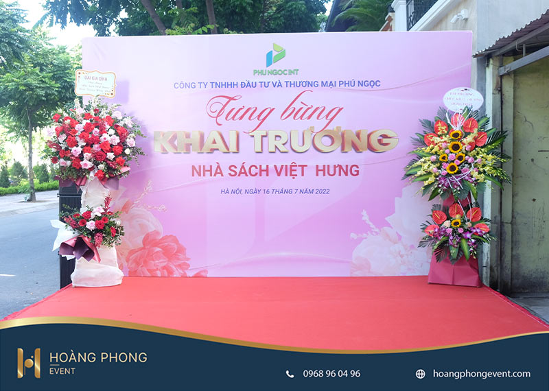 mẫu background check in khai trương