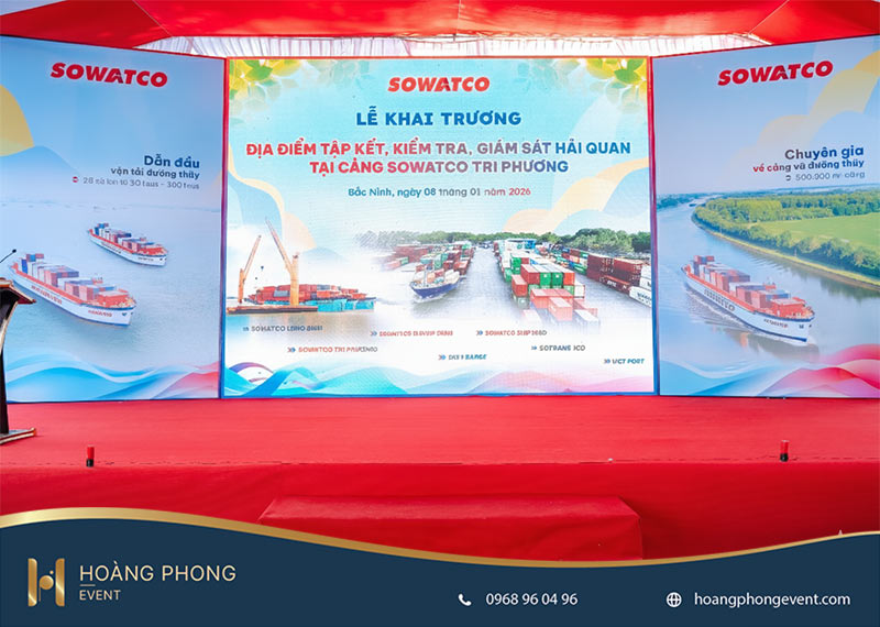 phông nền khai trương màn led