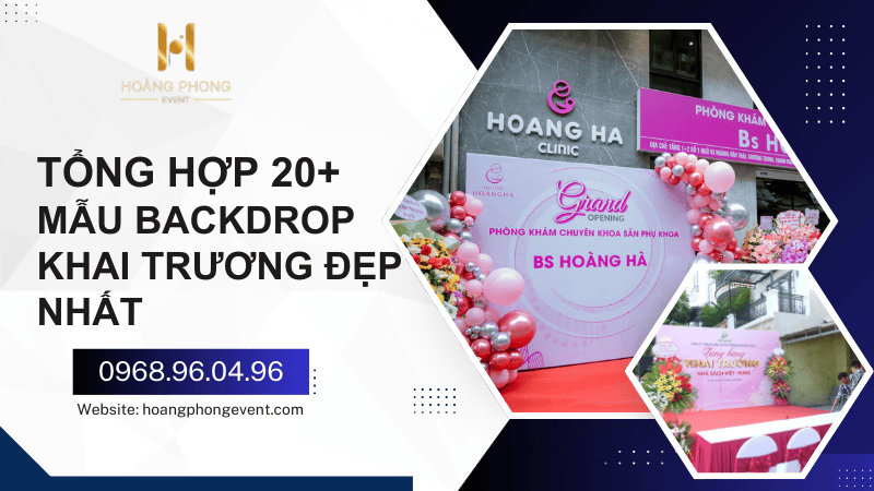 backdrop khai trương