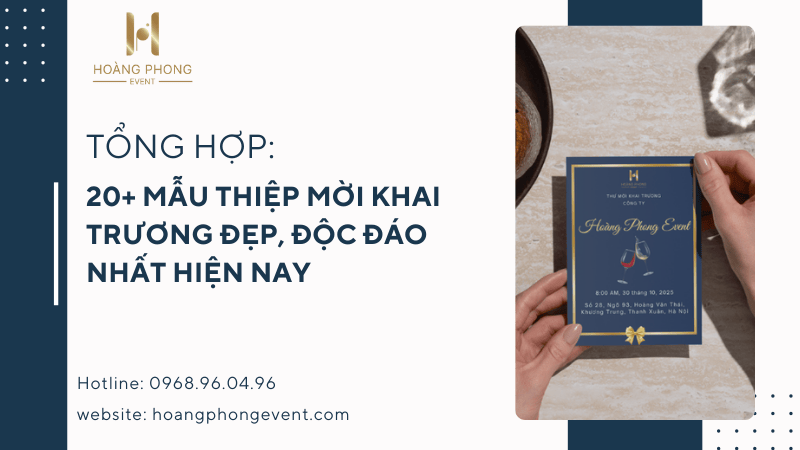 thiệp mời khai trương
