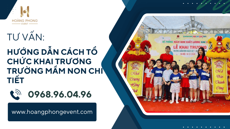 khai trương trường mầm non