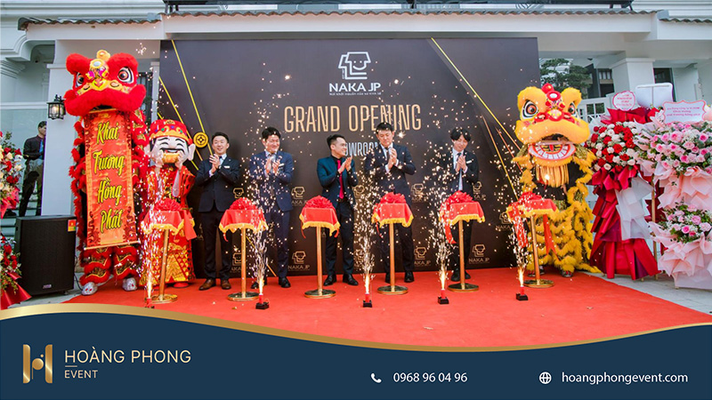 lễ khai trương showroom công ty naka jp