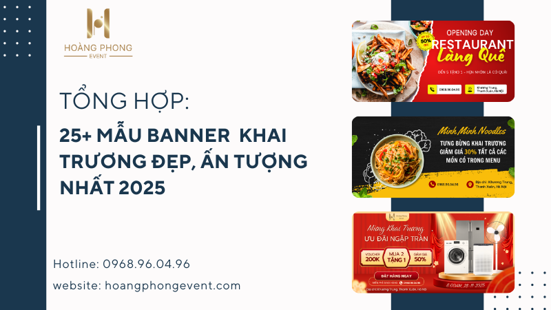 mẫu banner khai trương đẹp