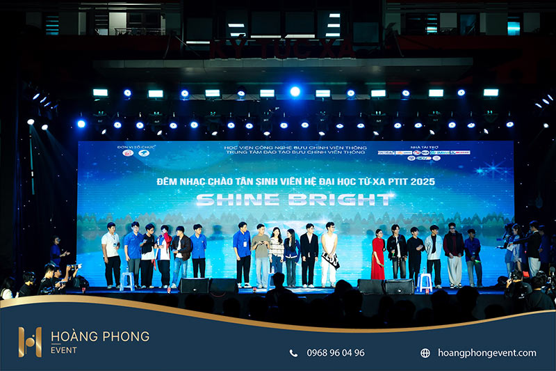 đêm nhạc shine bright chào tân sinh viên PTIT 2025