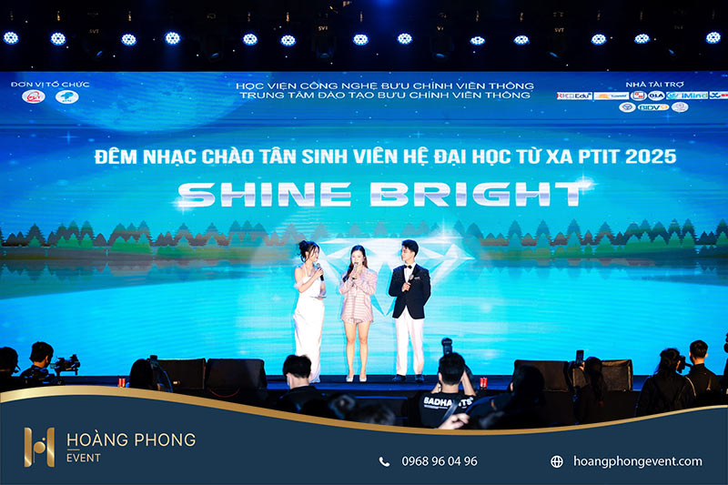 đêm nhạc shine bright chào tân sinh viên PTIT 2025
