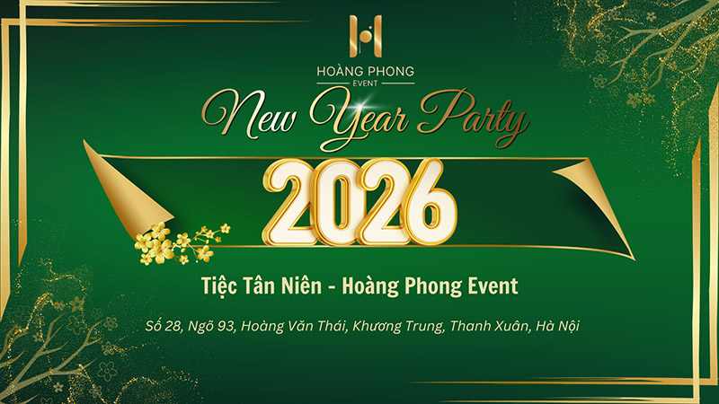 backdrop tiệc tân niên thu hút