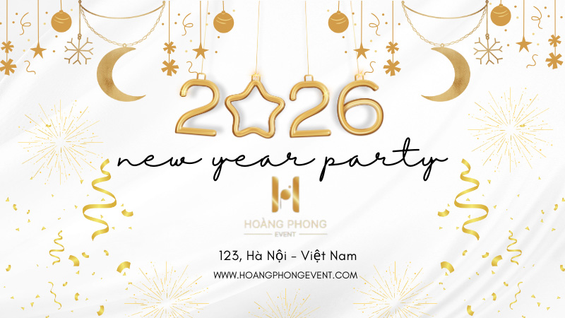 Backdrop tiệc tân niên 2026