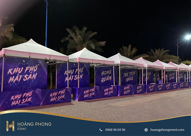 gian hàng ẩm thực hội chợ đẹp