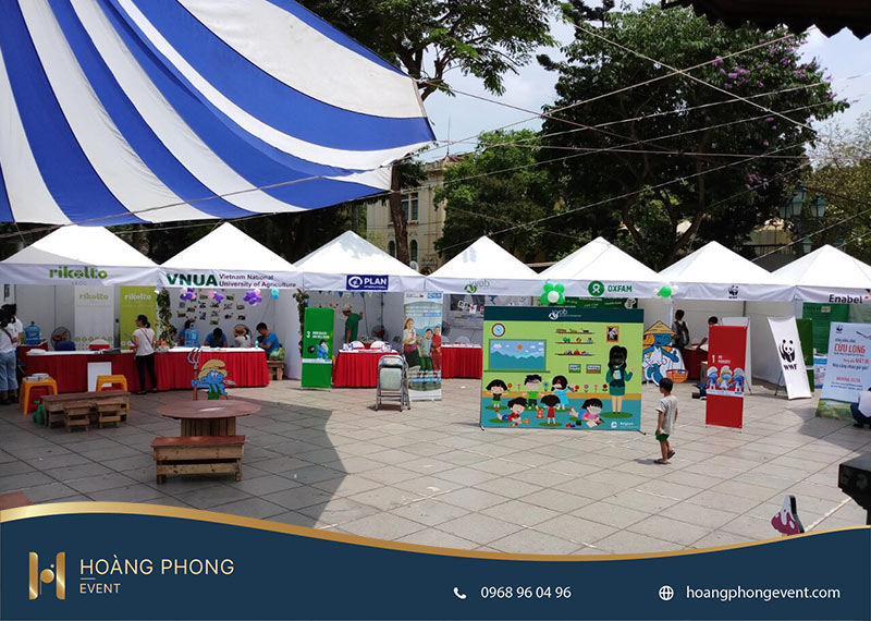 gian hàng ẩm thực hội chợ tiết kiệm chi phí