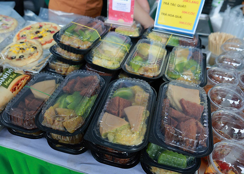 gian hàng ẩm thực hội chợ