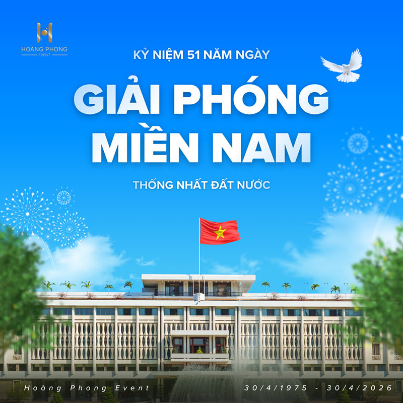 Backdrop 30/4 2026 đẹp