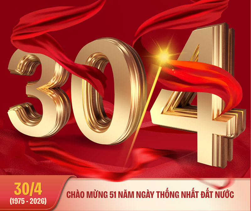 Backdrop 30/4 2026 ấn tượng