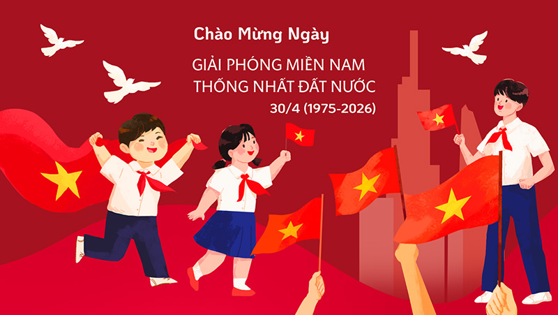 Backdrop 30/4 thu hút