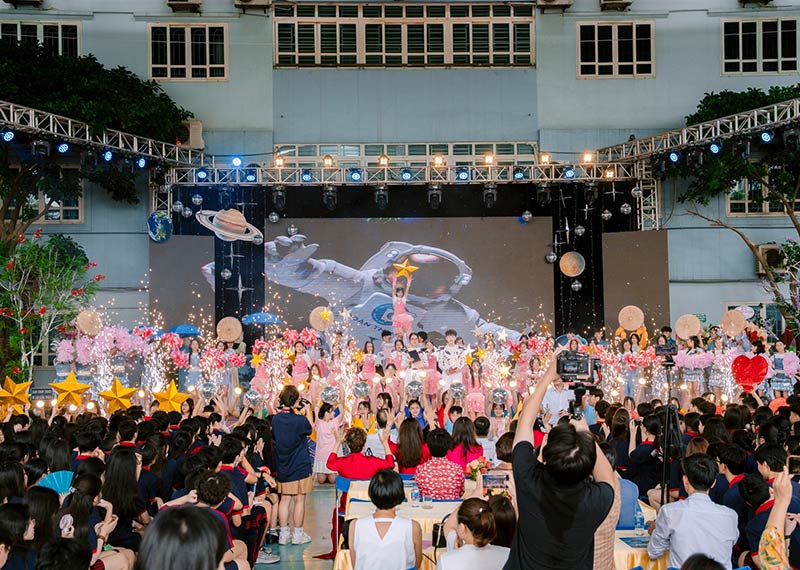 Trang trí sân khấu bế giảng năm học hà nội