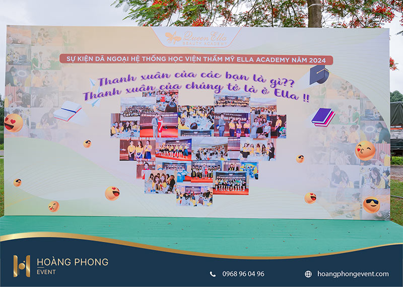 Trang trí sân khấu lễ bế giảng