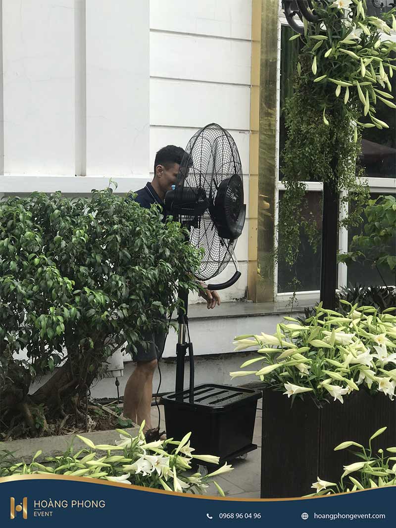 cho thuê quạt phun sương làm mát hà nội