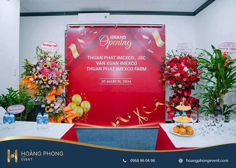 tổ chức lễ khai trương văn phòng công ty