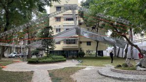 khảo sát mặt bằng thi công nhà bạt không gian