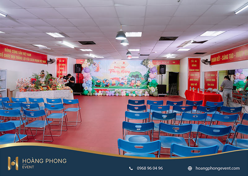 khảo sát không gian tổ chức đêm hội trung thu