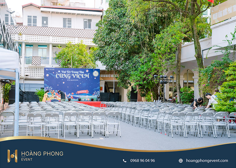 đo đạc kích thước sân khấu sự kiện trung thu