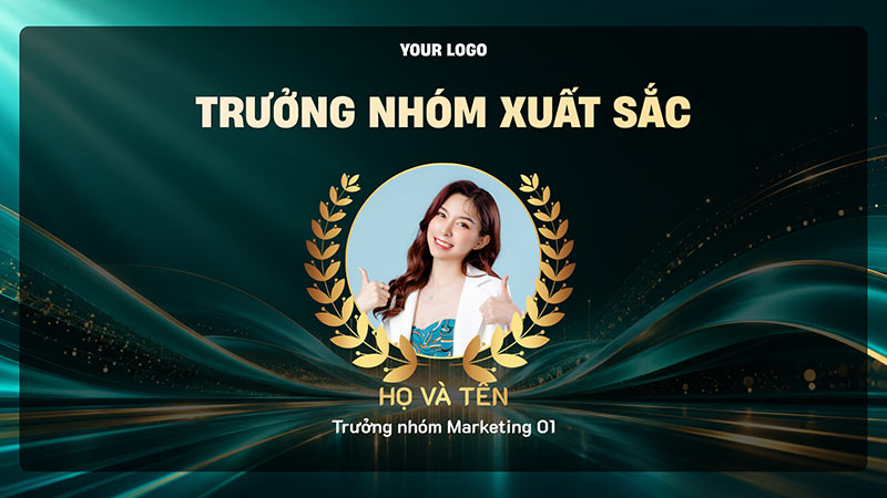 mẫu backdrop lễ vinh danh ấn tượng