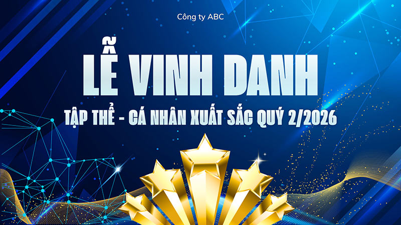 mẫu backdrop vinh danh hiện đại
