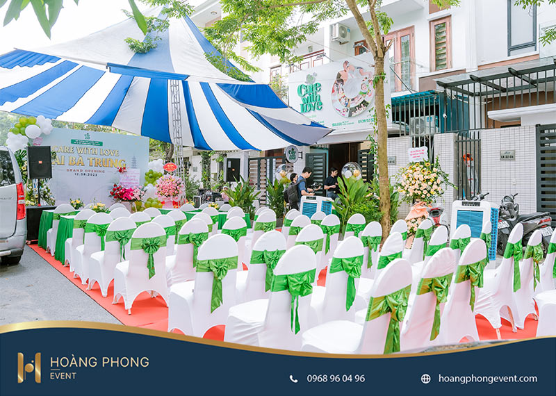 tổ chức khai trương tiệm tóc